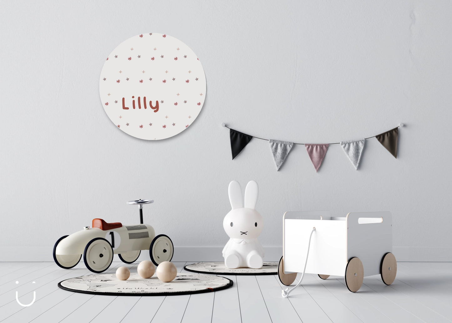 Muurcirkel "Lilly" - Deugeniet - Muurcirkel babykamer