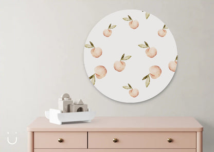 Muurcirkel "Peaches" - Deugeniet - Muurcirkel babykamer