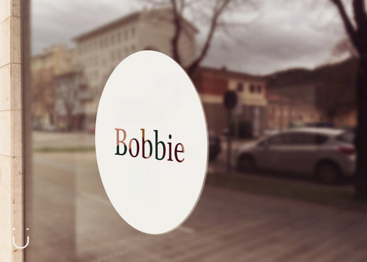Raamsticker "Bobbie"