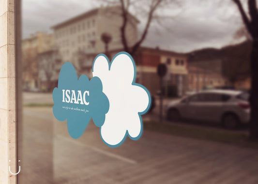 Raamsticker "In de wolken" - Deugeniet - Raamsticker geboorte