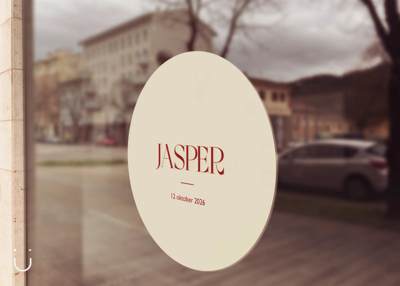 Raamsticker "Nude" - Deugeniet - Raamsticker geboorte