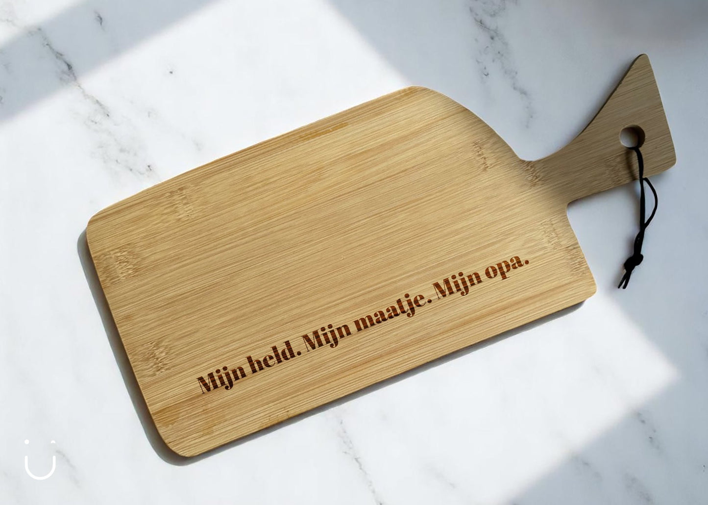 Serveerplank hout - opa cadeau - opa aankondigen - Deugeniet - Grootouders