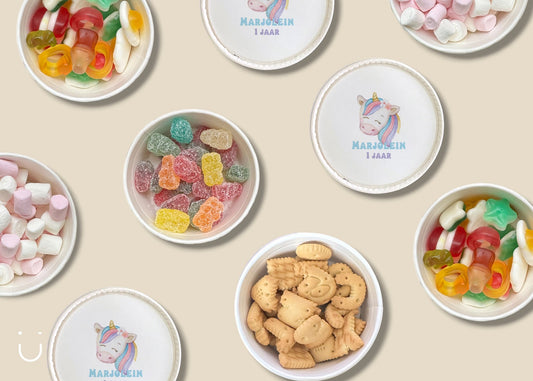 Traktatie 1 jaar Unicorn - Deugeniet - Traktatie kinderfeestje