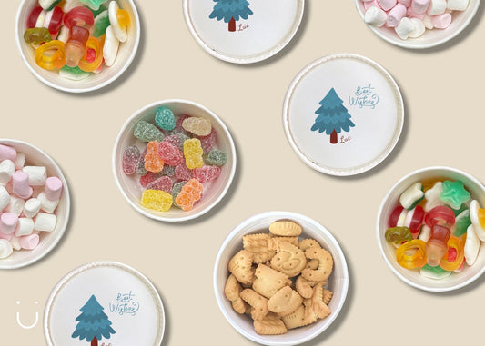 Traktatie "Best Wishes" - Deugeniet - Met snoepjes