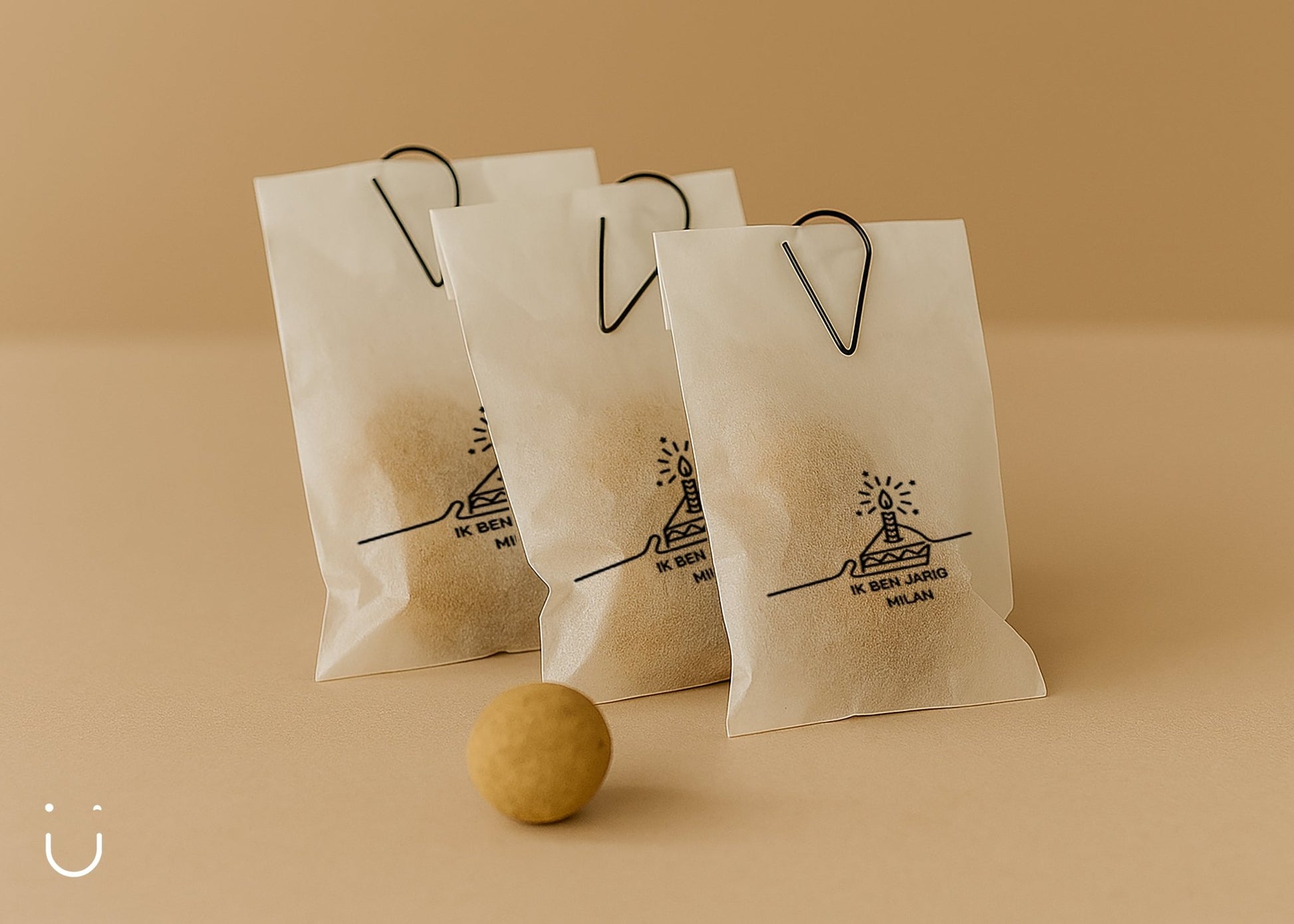 Traktatie zakje met Blossombs - Ik ben jarig - Deugeniet - Traktatie met naam