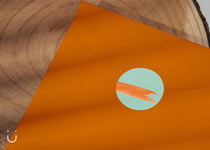 Trouwkaart "Paint it orange" - Deugeniet - Trouwkaarten