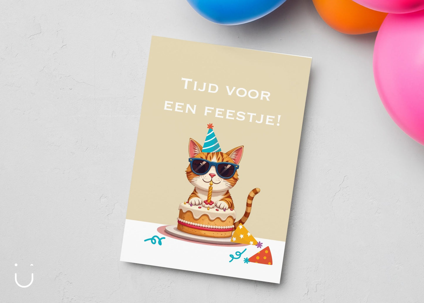 Uitnodiging kinderfeestje "Kat" - Deugeniet - Uitnodiging verjaardagsfeestje