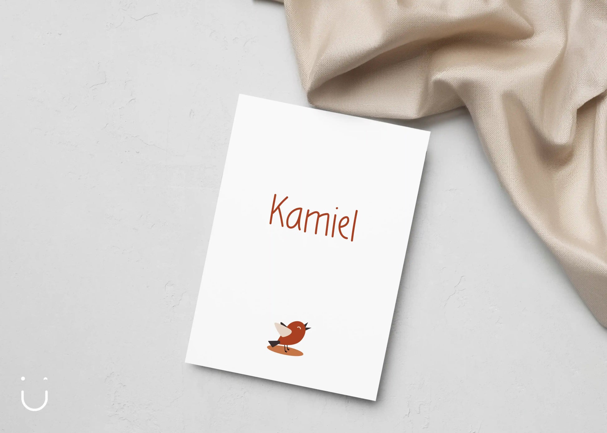 "Vogeltje Kamiel" set - Deugeniet - Geboortekaartjes en doopsuiker