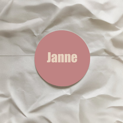 Sticker rond - 3cm - Doopsuiker • vanaf 20 stuks