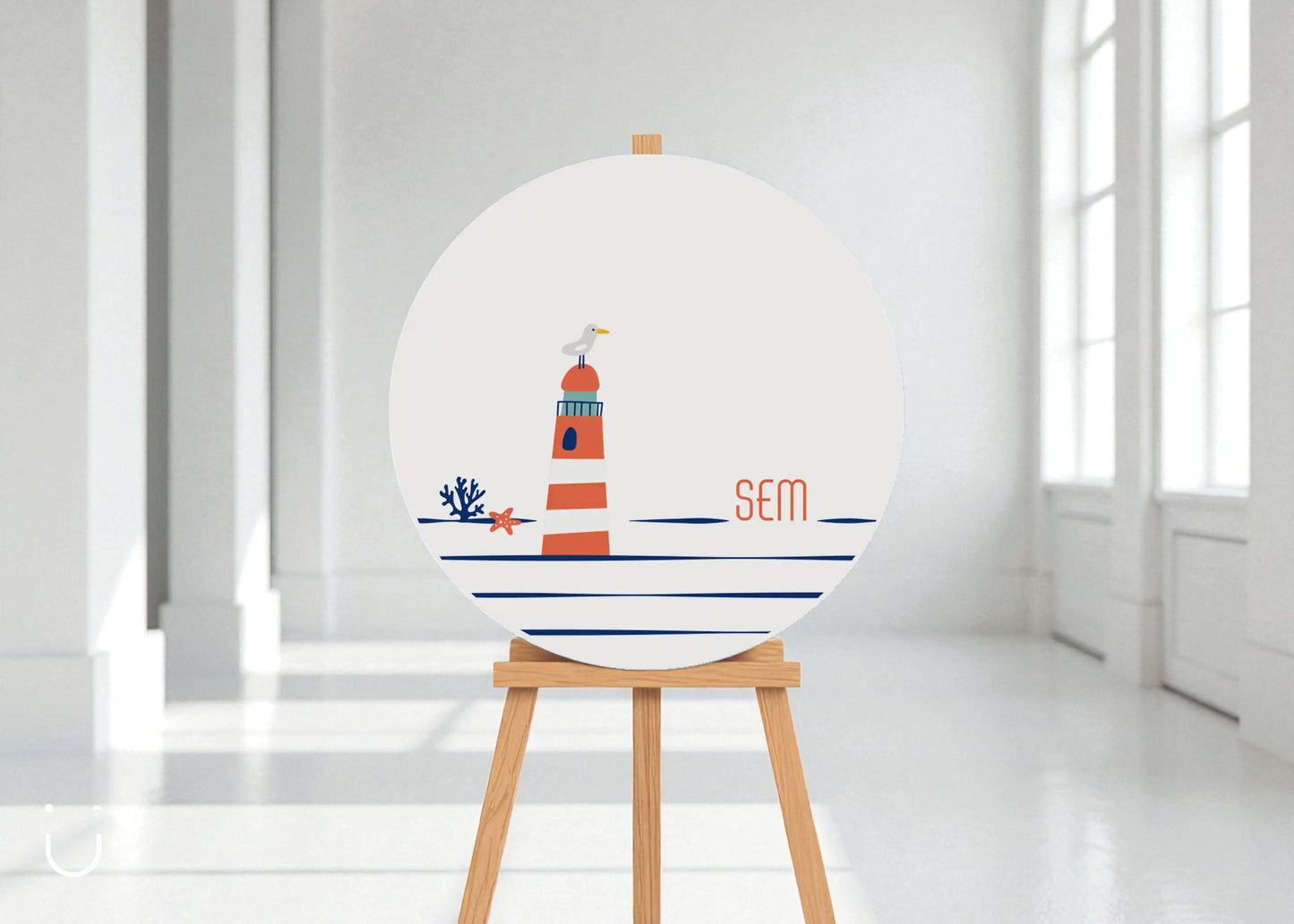 Welkomstbord "Ahoi Sem" - Deugeniet - Welkomstbord