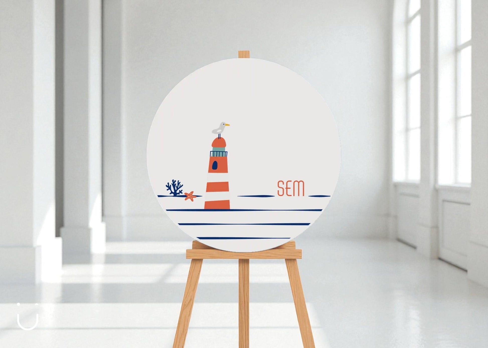 Welkomstbord "Ahoi Sem" - Deugeniet - Welkomstbord