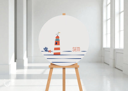 Welkomstbord "Ahoi Sem" - Deugeniet - Welkomstbord