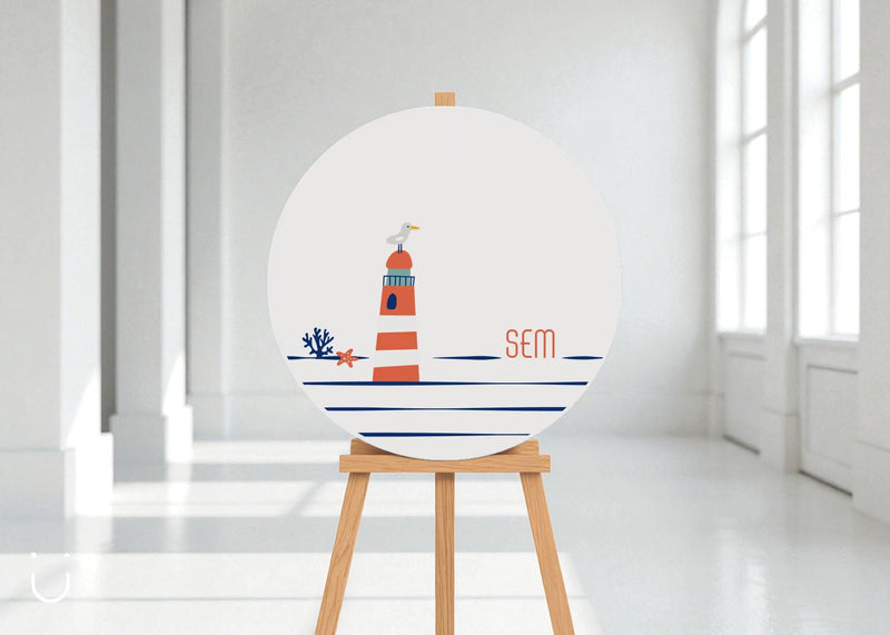 Welkomstbord "Ahoi Sem" - Deugeniet - Welkomstbord