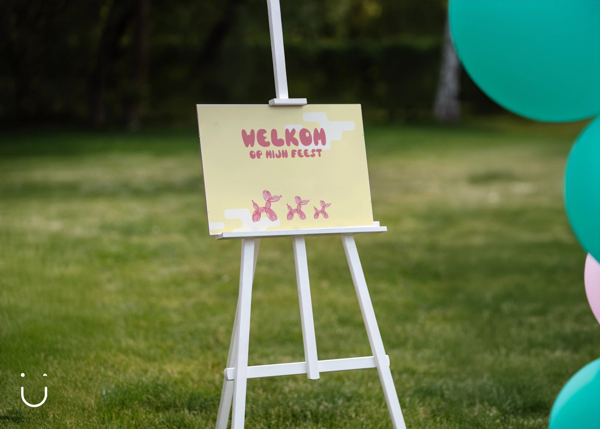 Welkomstbord "Balloony" - Deugeniet - Welkomstbord communie