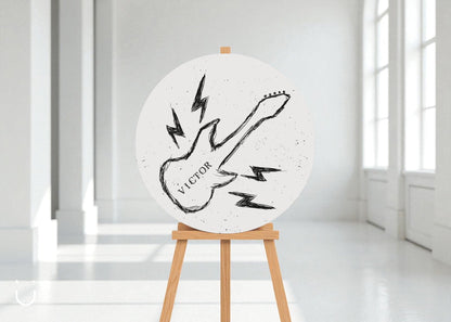 Welkomstbord "Born to rock" - Deugeniet - Welkomstbord