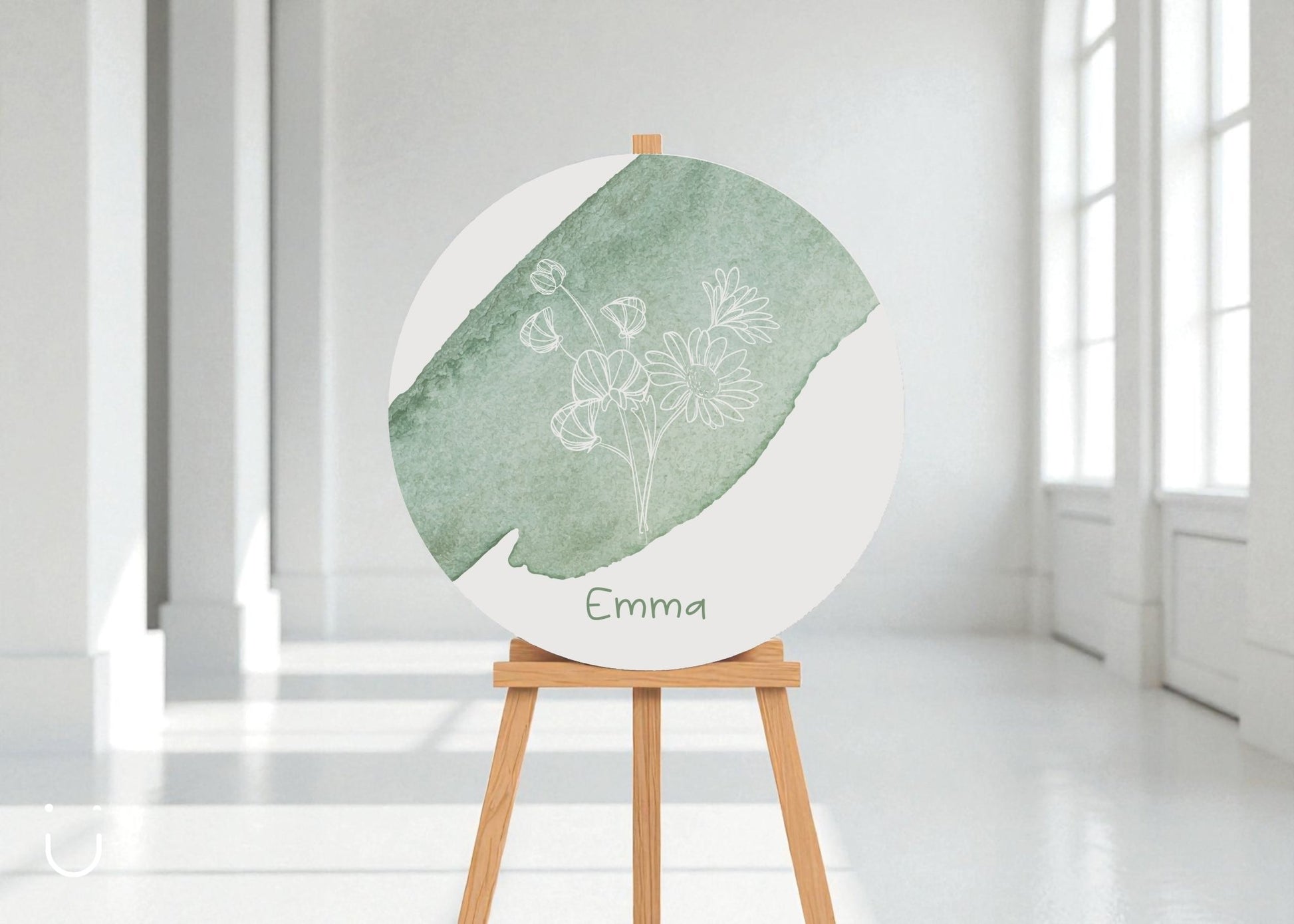 Welkomstbord "Geboortebloem" - Deugeniet - Welkomstbord