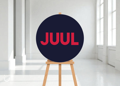 Welkomstbord "GEKLEURD rood" - Deugeniet - Welkomstbord