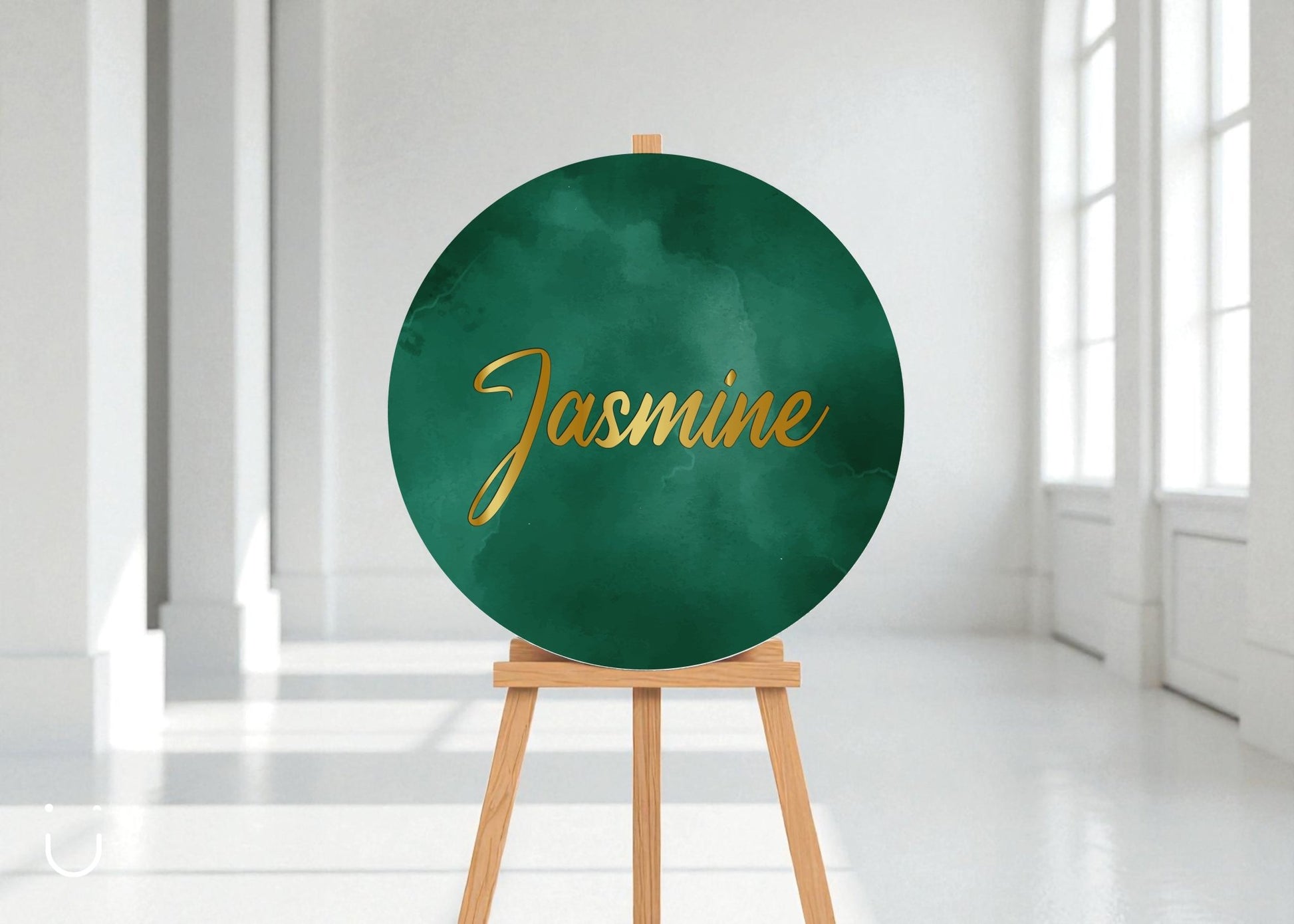 Welkomstbord "Gold & green" - Deugeniet - Welkomstbord