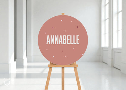 Welkomstbord "Hartjes" - Deugeniet - Welkomstbord