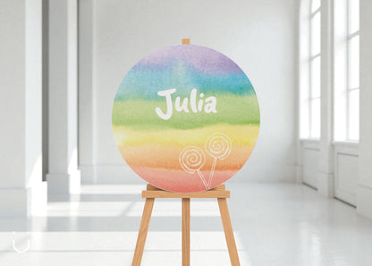 Welkomstbord "Lollipopland" - Deugeniet - Welkomstbord