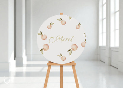 Welkomstbord "Peaches" - Deugeniet - Welkomstbord