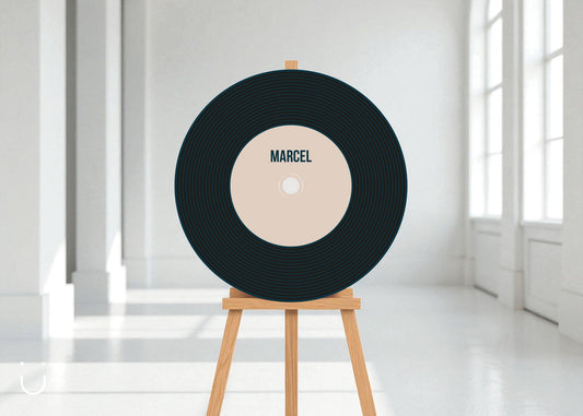 Welkomstbord "Vinyl vibes" - Deugeniet - Welkomstbord