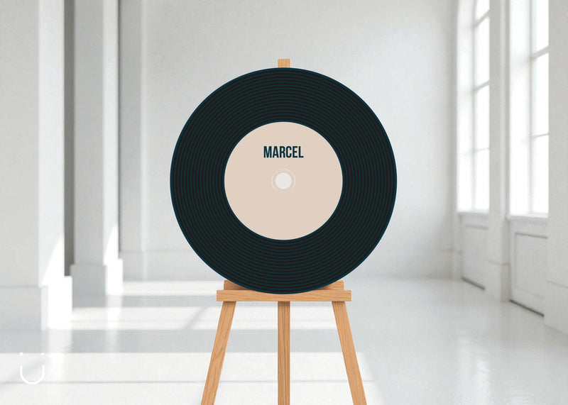 Welkomstbord "Vinyl vibes" - Deugeniet - Welkomstbord