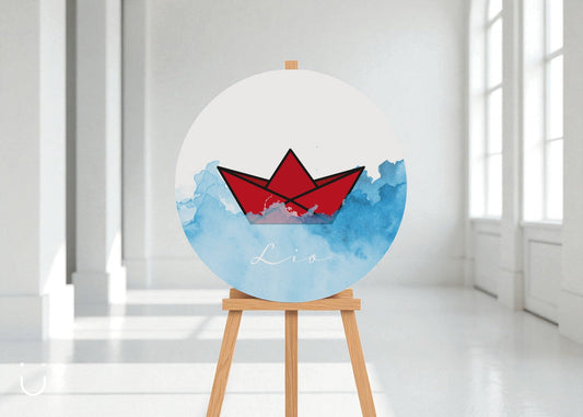 Welkomstbord "Whaley welcome baby" - Deugeniet - Welkomstbord