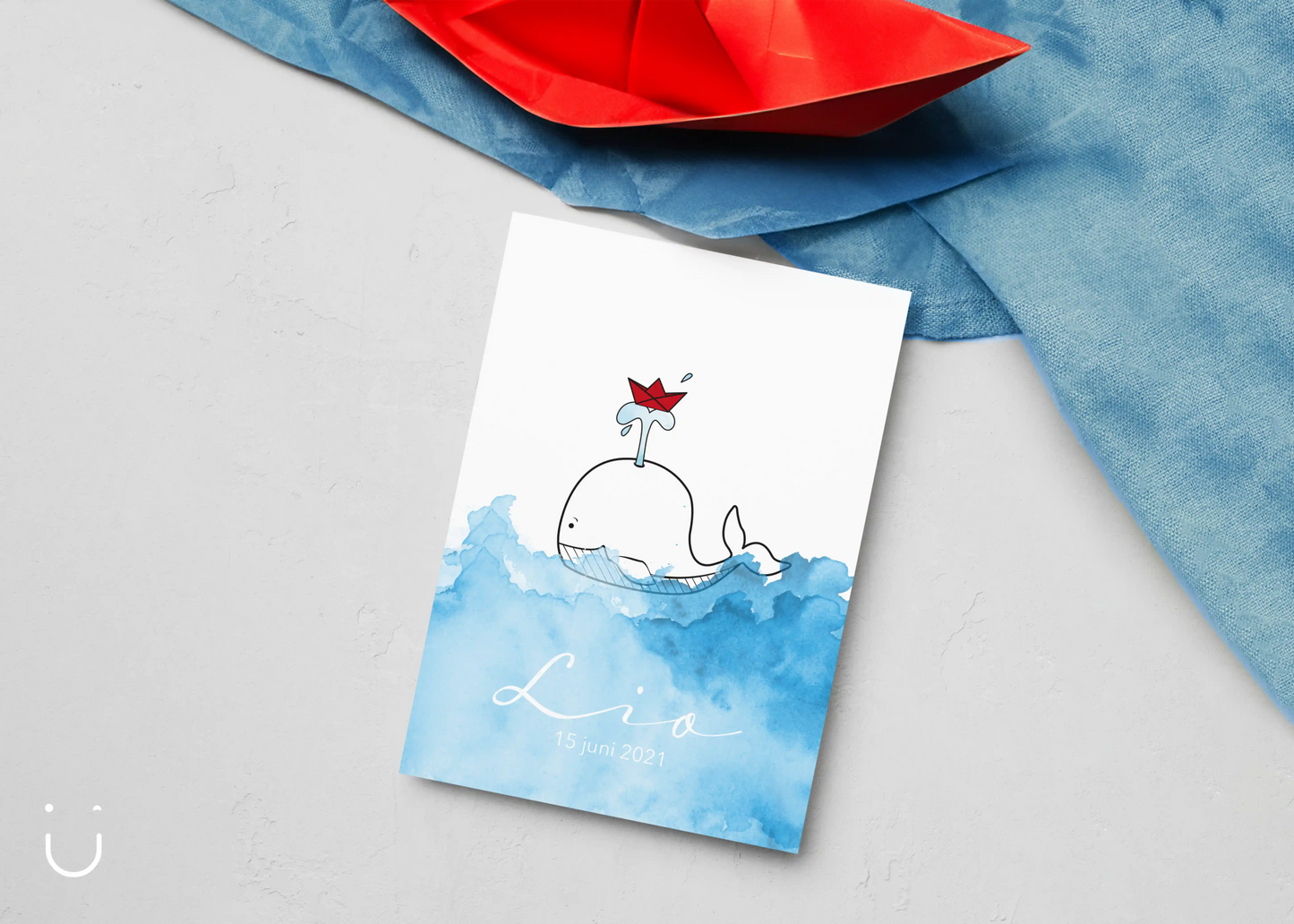 Whaley welcome baby - Deugeniet - Geboortekaartjes